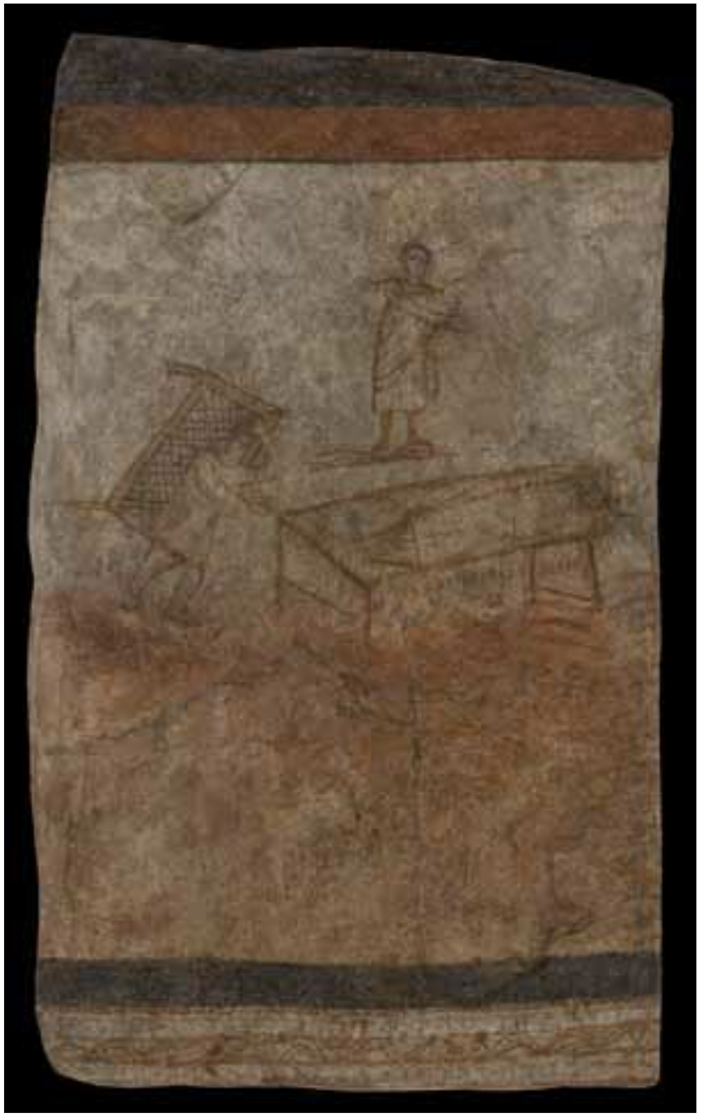 Fresque représentant la guérison d'un paralytique, Doura-Europos, IIIe siècle © Yaale University Art Gallery
