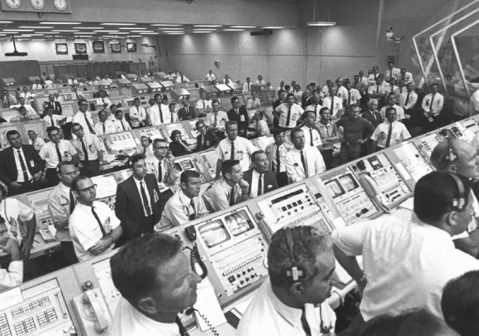 La salle de contrôle du Centre spatial Kennedy © NASA