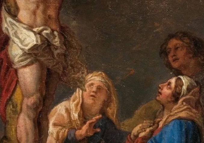 "Les Saintes Femmes et Saint-Jean au pied de la Croix", tableau de Charles de la Fosse CC-PD-Mark