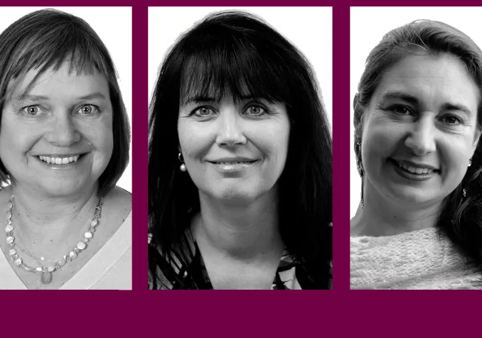 Anne-Marie Fuchsluger, Priska Spörri et Stéphanie Simpson © DR