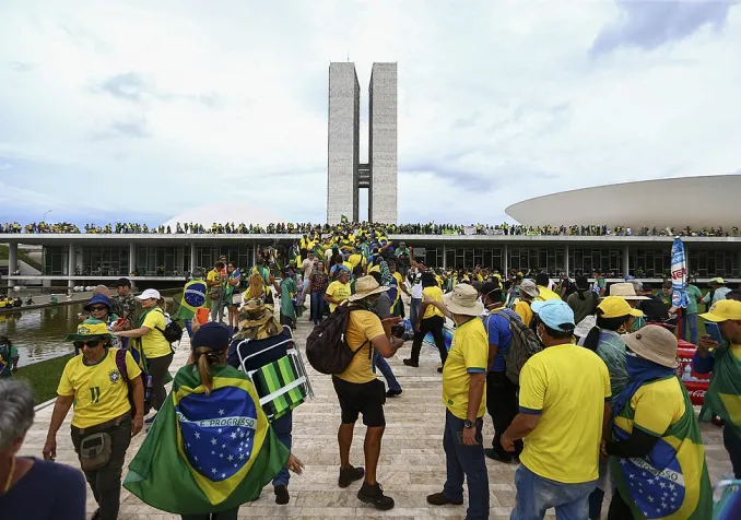Insurrection du 8 janvier 2023 à Brasilia ©Wikimedia Commons / Marcelo Camargo / Agência Brasil