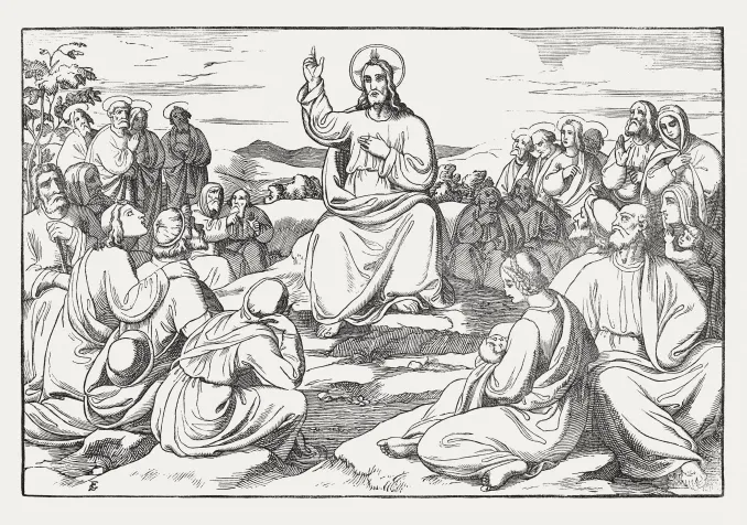 Jésus a transmis son enseignement par oral, comme ici lors du sermon sur la montagne. @iStock