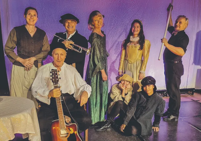 Huit comédien·nes rythment ce spectacle musical haut en couleur. © Compagnie Confiture