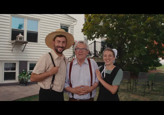 De g. à d.: Le réalisateur Tristan Miquel, le guide Jacques Légeret et la camerawoman Fanny Reynaud.