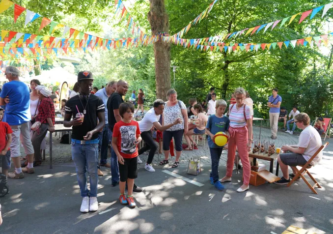 Durant la fête d’Action parrainage, il était possible de s’initier à différents jeux. ©Action parrainage