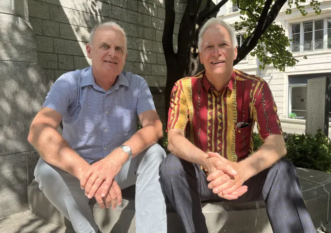 Christian Vez et Michel Durussel. ©Camille Andres