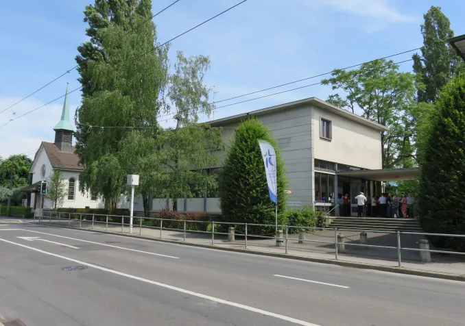 La maison de paroisse de Chamblandes à Pully où s'est déroulé