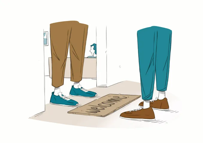 Rendre visite © Mathieu Paillard