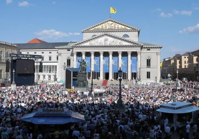 89'000 spectateurs ont assisté à l'édition 2019 devant l'Opéra national de Bavière Opéra pour tous à Munich