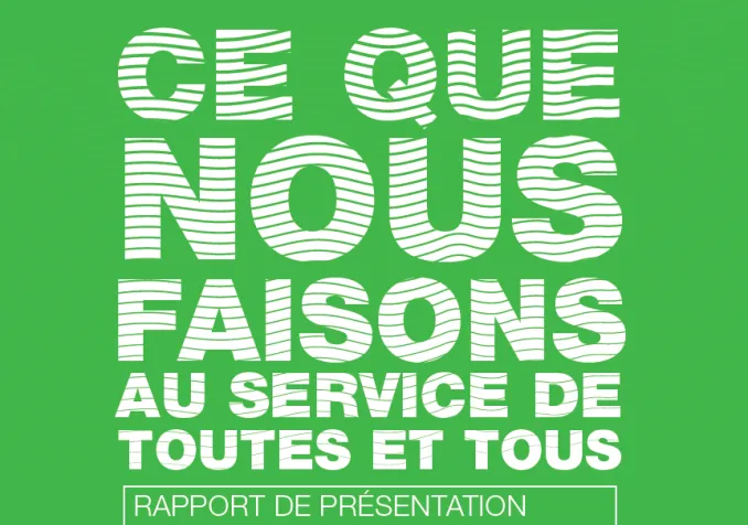 Ce que nous faisons au service de toutes et tous. © OIC – EERV