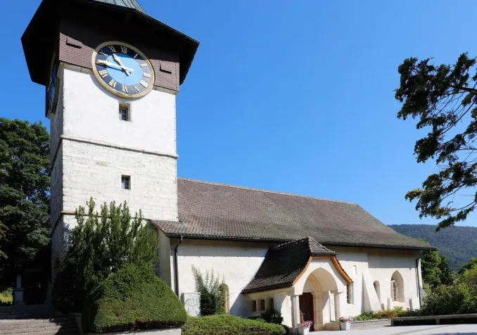Temple de Courtelary (©Paroisses réformées de l'Erguël)