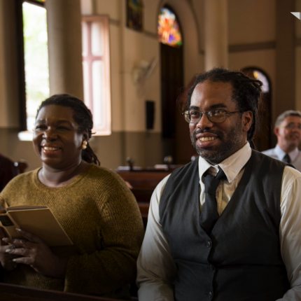 Noirs américains à l'église 