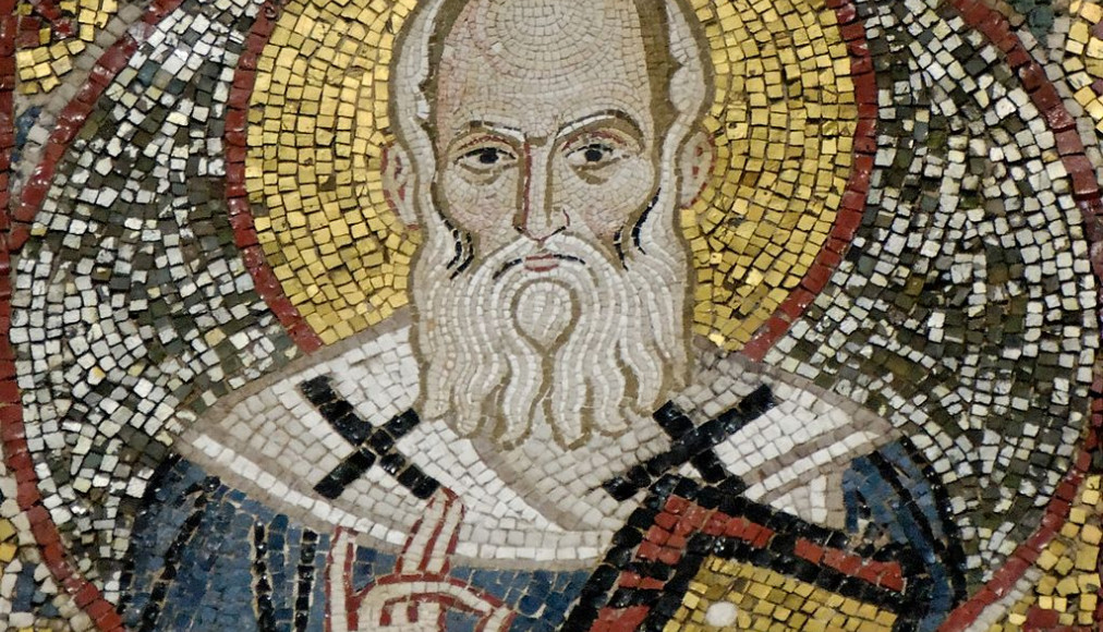 Saint Grégoire de Nazianze, mosaïque du XIIe siècle, à la Martorana, à Palerme, Sicile. / ©Jastrow, CC BY 2.5 Wikimedia Commons