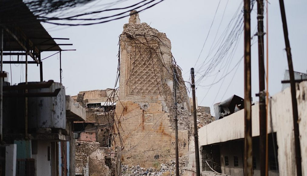 Destruction du mosquée Al-Nuri à Mossoul / ©Levi Clancy, CC0, via Wikimedia Commons