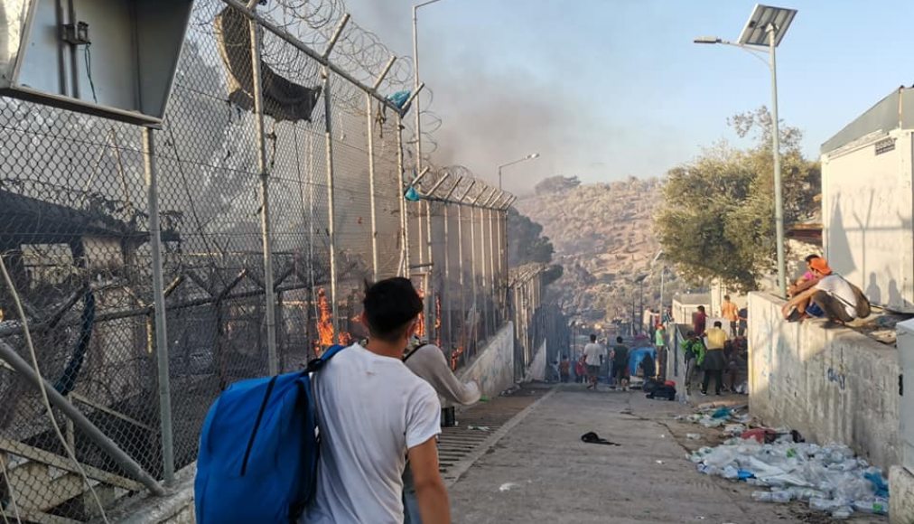 Incendie de Lesbos / @Facebook/Wadi