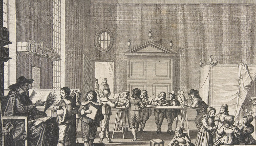 &quot;Le maître d&#039;école&quot;, gravure d&#039;Abraham Bosse ~1638 / ©CC0, Wikimedia Commons