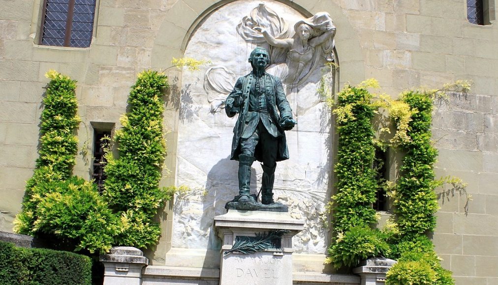 Monument Davel de Maurice Reymond devant le Château Saint-Maire à Lausanne / ©Odrade123, CC BY-SA 3.0, Wikimedia Commons