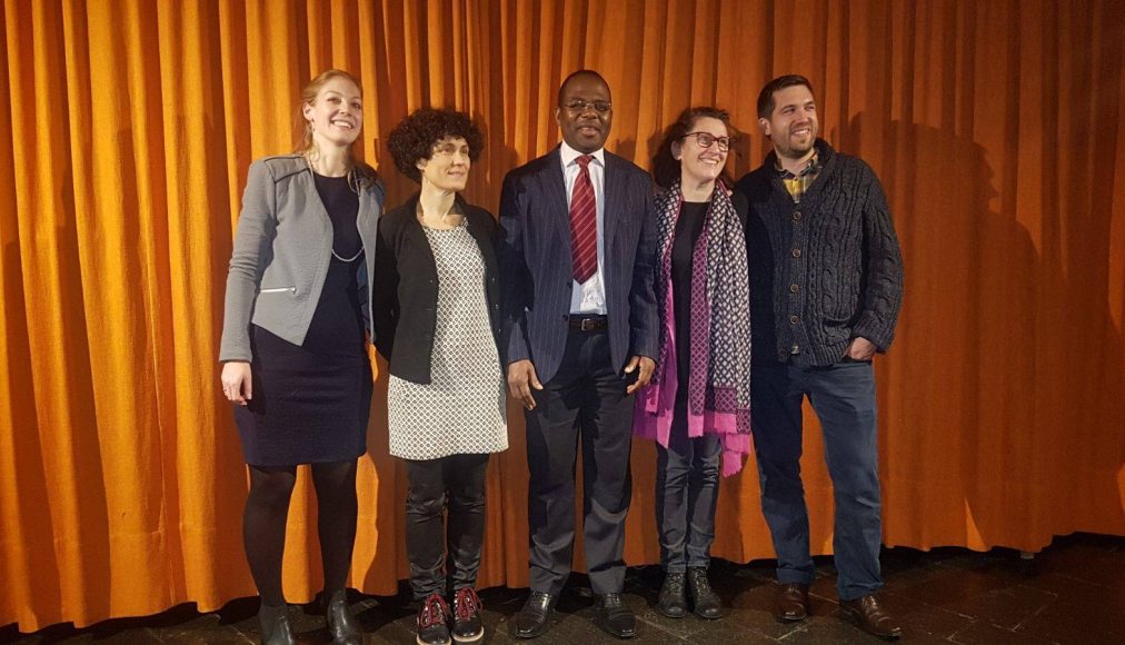 Nathalie Schopfer, Annick Monnot, Gabriel Amisi, Elisabeth Schenker et Nicolas Luthi © Protestinfo