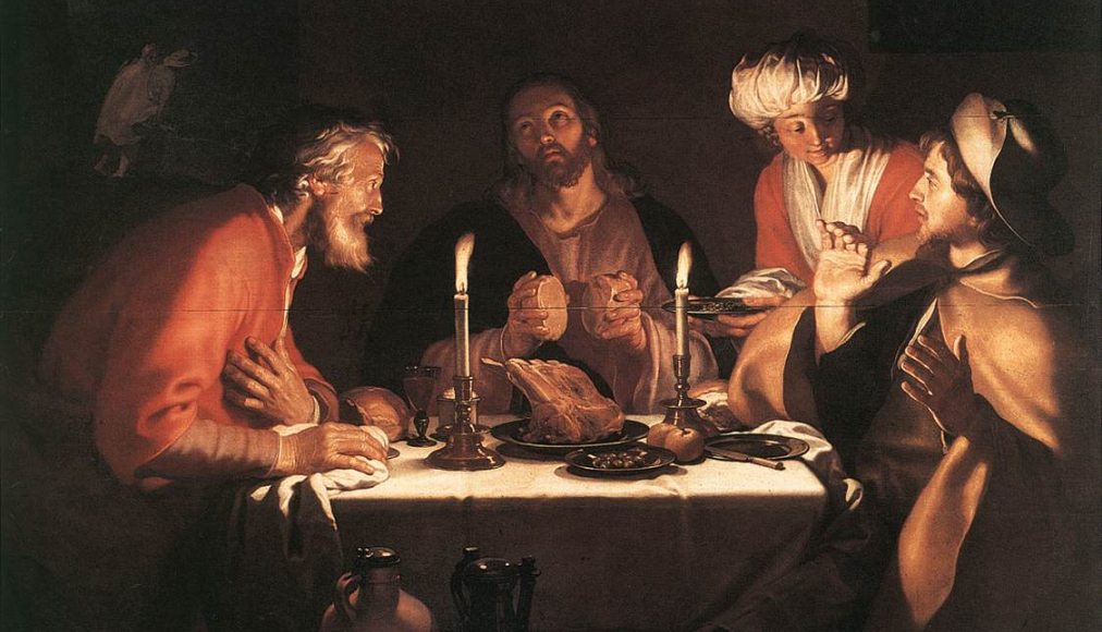 Les pèlerins d’Emmaüs vivent une expérience de révélation. / Abraham Bloemaert (1564–1651) / wikimédias