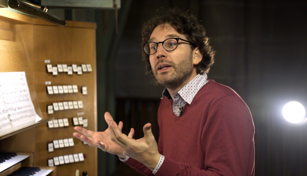 Vincent Thévenaz, organiste de la cathédrale de Genève / © Max Idje