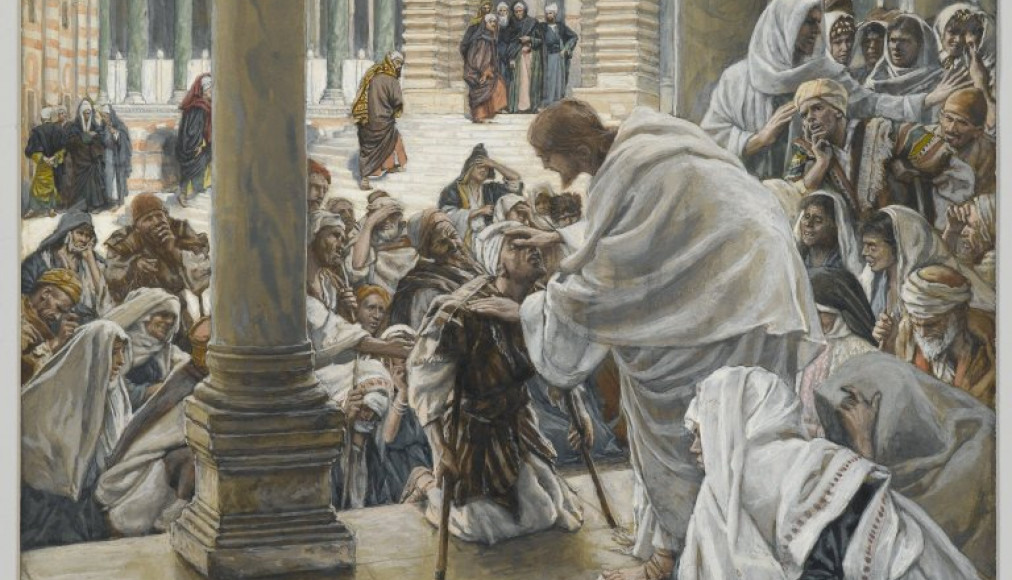 &quot;Jésus guérit les boîteux&quot; de James Tissot, ca.1890 / ©Domaine Public