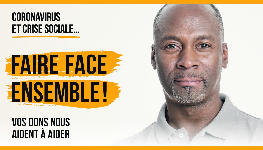 Pour ses campagnes, le CSP a choisi de faire appel à des mannequins et non à de véritables bénéficiaires.© DR / Affiche campagne dons CSP février 21