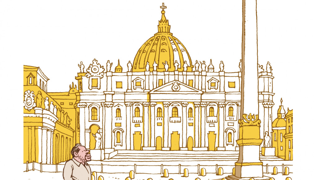 Extrait de la couverture de "L'incroyable histoire de l'Eglise" d'Olivier Bobineau et Pascal Magnat Extrait de la couverture de "L'incroyable histoire de l'Eglise" d'Olivier Bobineau et Pascal Magnat / ©Editions Les Arènes BD