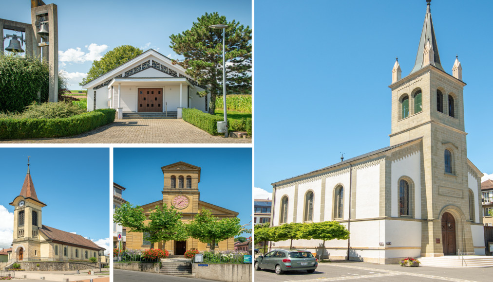 Les églises de Lussery-Villars, de Villars-le-Terroir, de La Sarraz et d&#039;Echallens / ©DR