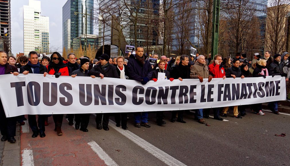 Manifestation contre le fanatisme religieux à Bruxelles en 2015 / ©Wikimedia Commons/Miguel Discart, Bruxelles, Belgique/CC BY-SA 2.0