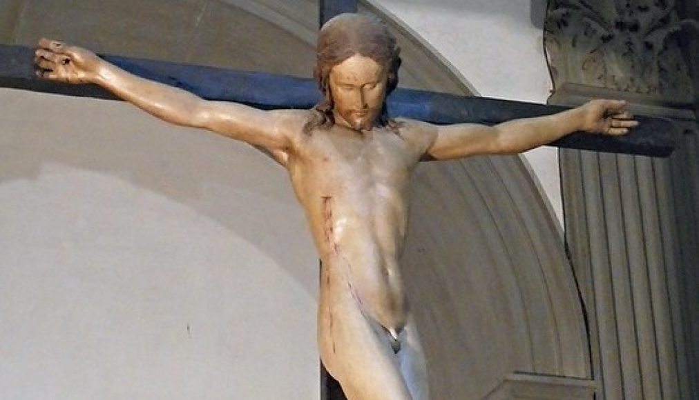 La tunique Crucifix%20-%20Basilique%20Santo%20Spirito%20%C3%A0%20Florence%20-%20Michelange