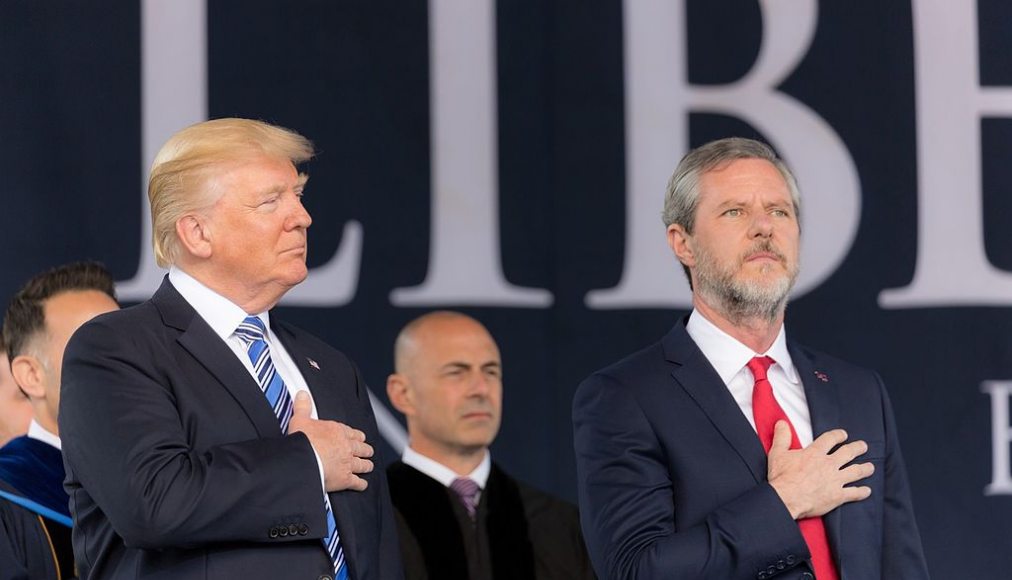 Donald Trump et Jerry Falwell Jr / ©Shealah Craighead / Public domain