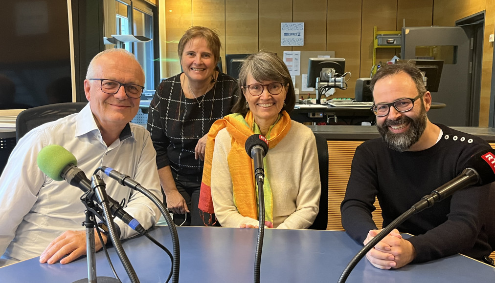 Michel Kocher, Laurence Bolomey, Laure Speziali et Philippe Gonzalez / ©Gabrielle Desarzens / RTSreligion