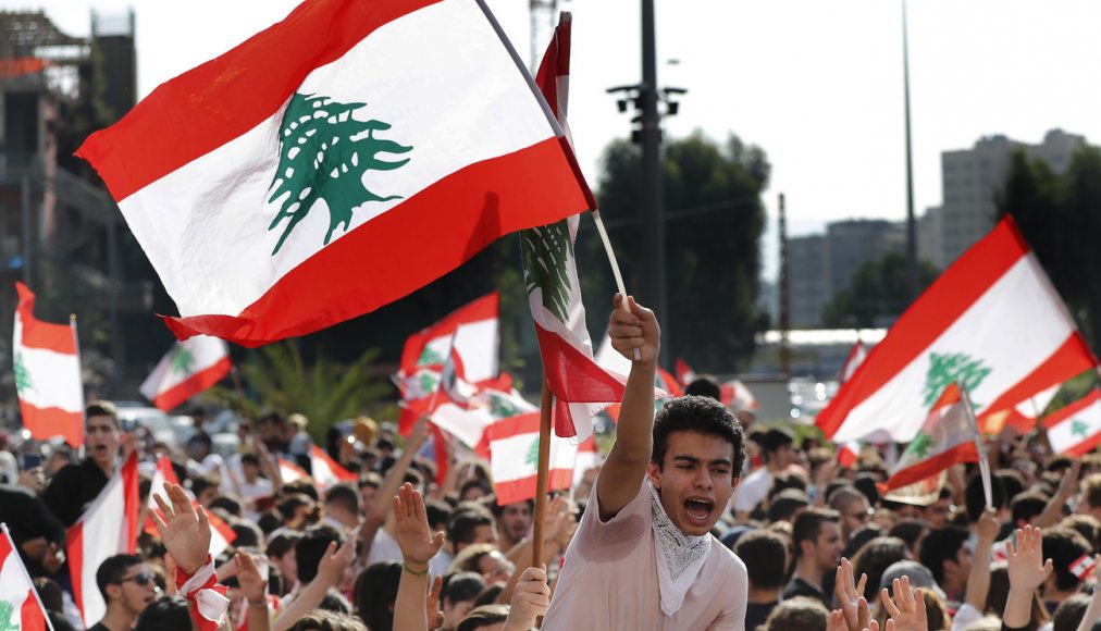 Manifestation à Beyrouth en novembre 2019 / Keystone-SDA/AP/Hussein Malla