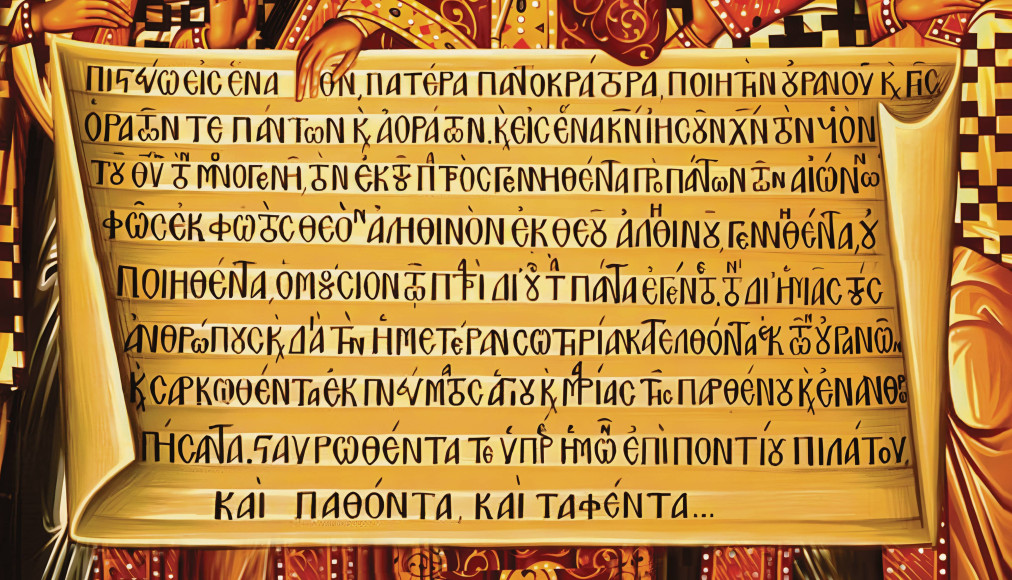 Extrait du Symbole de Nicée-Constantinople en grec / ©Libre de droits