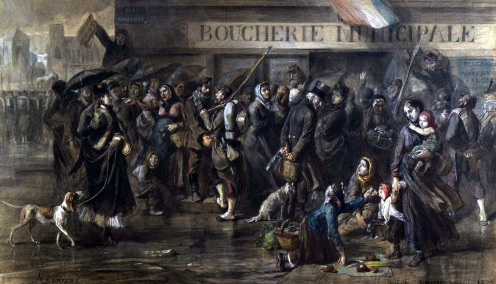Peinture du Siège de Paris, en 1870. / Wikicommons