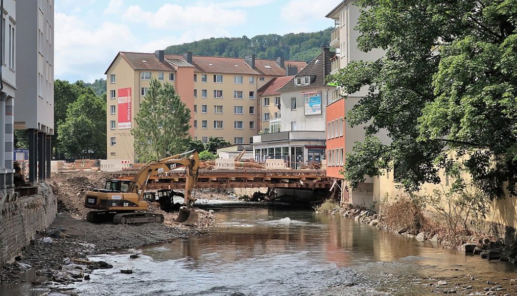 Dégâts causés par les inondations à Hagen, Rhénanie-du-Nord-Westphalie / ©Bärwinkel Klaus, CC BY-SA 4.0 Wikimedia Commons