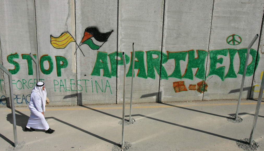 Mur de séparation dans le quartier de West Bank à Bethlehem. / Keystone/Kevin Frayer