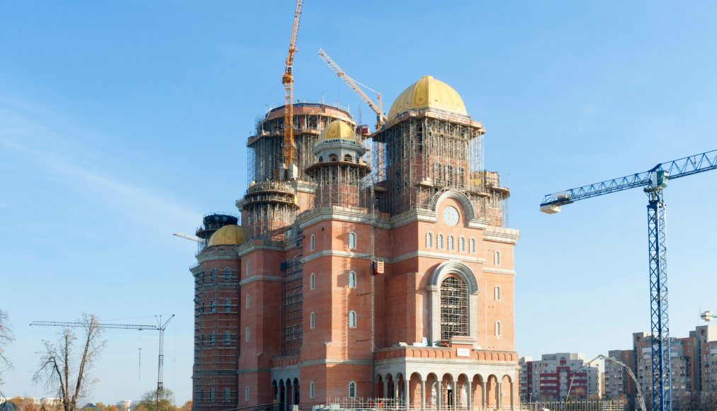 Le chantier de la cathédrale en novembre 2018. / Mihail/CC(by-sa)