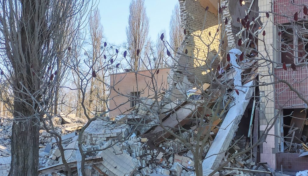Kharkiv, Ukraine, 16 mars 2022: La bombe russe a frappé l’école. / ©iStock/OLeksandr_Kr