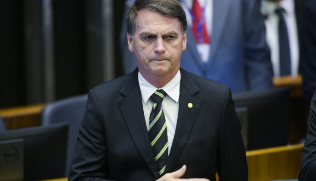 Le président brésilien, Jair Bolsonaro, au Congrès national le 6 novembre 2018, pour la commémoration des 30 ans de la Constitution. Le président brésilien, Jair Bolsonaro, au Congrès national le 6 novembre 2018, pour la commémoration des 30 ans de la Constitution. / CC (by) Pedro França/ Agência Senado, via wiki