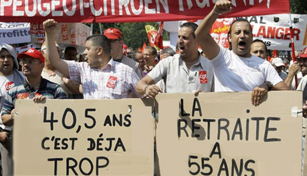 Manifestations retraites en France