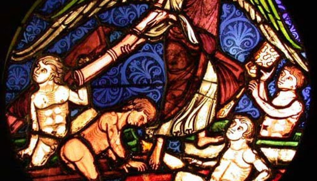 Vitrail de la résurrection des morts Ste Chapelle