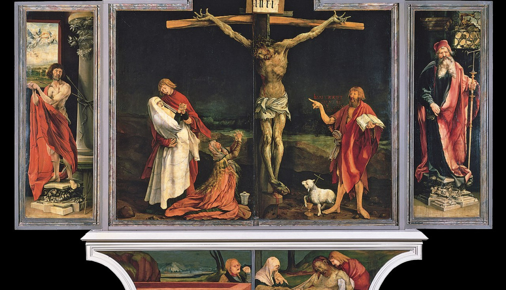Matthias Grünewald, Partie du Retable d'Issenheim v. 1512-1516, huile sur bois, Musée Unterlinden, Colmar (wikipedia) Matthias Grünewald, Partie du Retable d'Issenheim v. 1512-1516, huile sur bois, Musée Unterlinden, Colmar (wikipedia) / Matthias Grünewald, Partie du Retable d'Issenheim v. 1512-1516 (wikipedia)