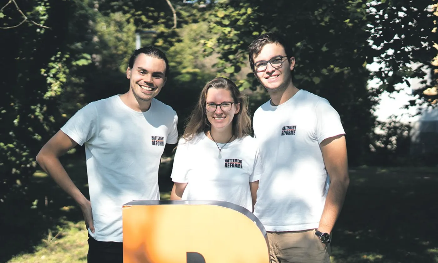 Simon Zürcher, Adrien Despont et Lyah Emery ©DR