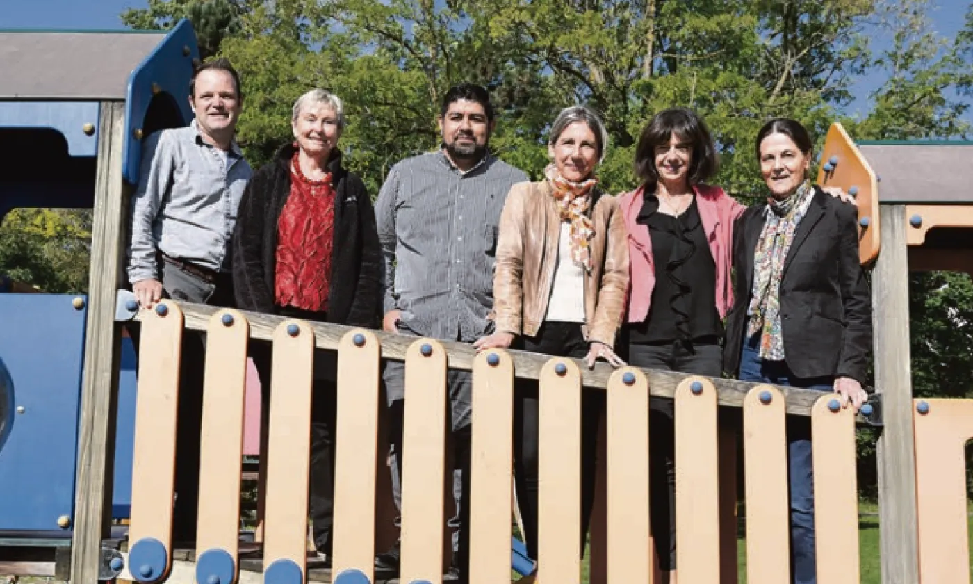 L’équipe responsable est composée (de gauche à droite) d’Alexandre Winter, de Véronique Egger, Luis Velasquez, Virginie Hours, Anne-Madeleine Reinmann et Anne de Vargas. © Alain Grosclaude