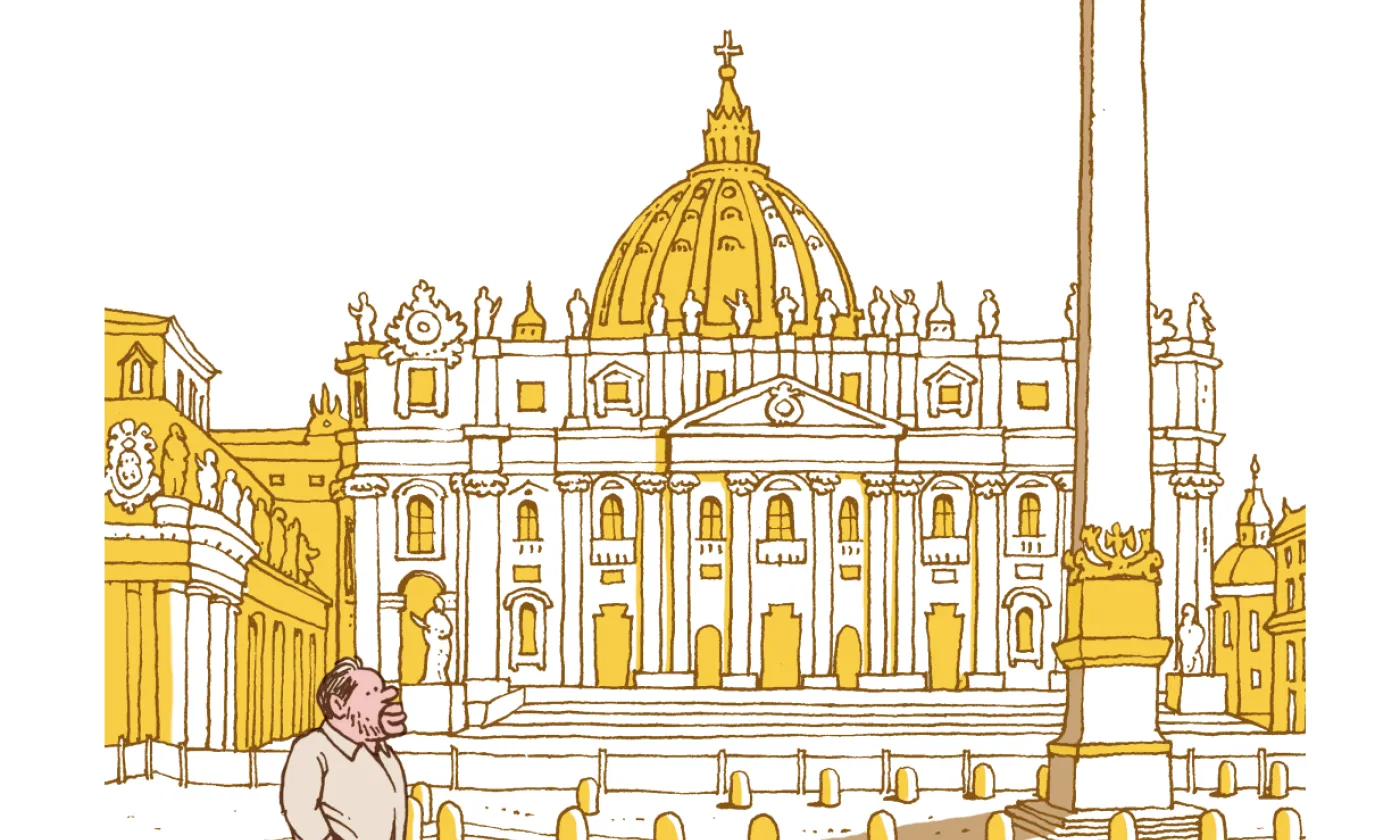 Extrait de la couverture de "L'incroyable histoire de l'Eglise" d'Olivier Bobineau et Pascal Magnat ©Editions Les Arènes BD