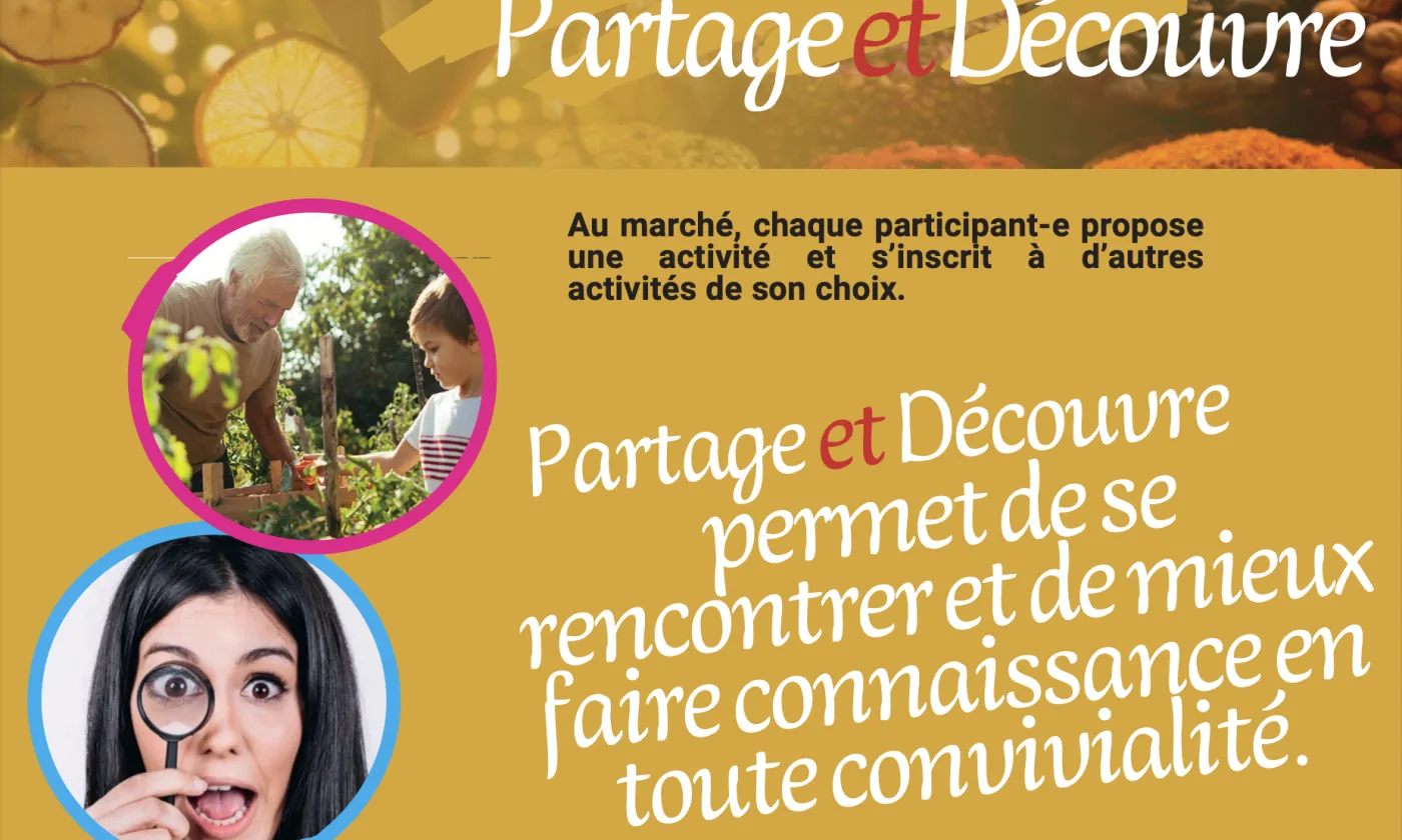Flyer de l'événement "Partage et Découvre", organisé par la paroisse de la BARC  ©DR