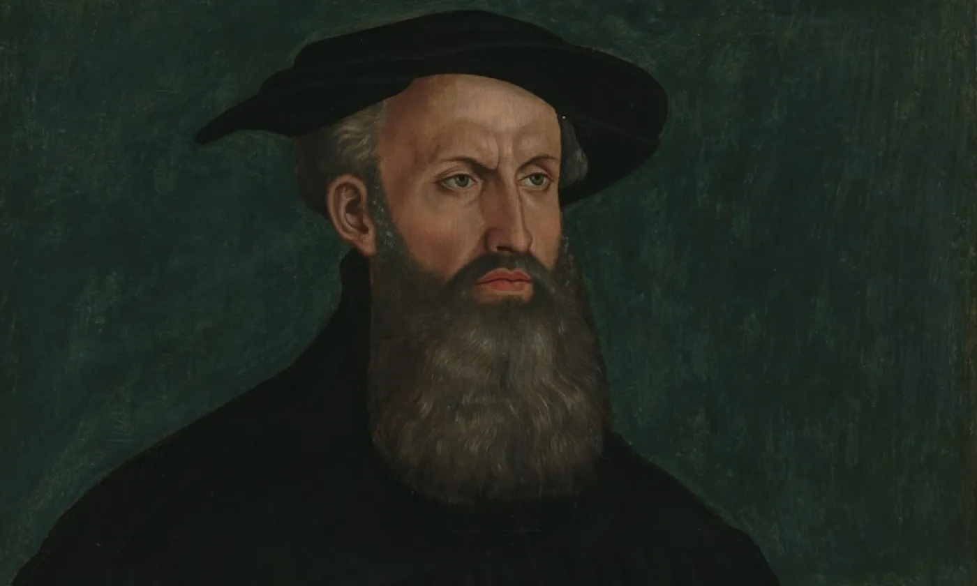 Heinrich Bullinger, auteur de la Confession de foi helvétique postérieure en 1562 (peint par Hans Asper, 1550) ©Domaine public, Wikimedia Commons