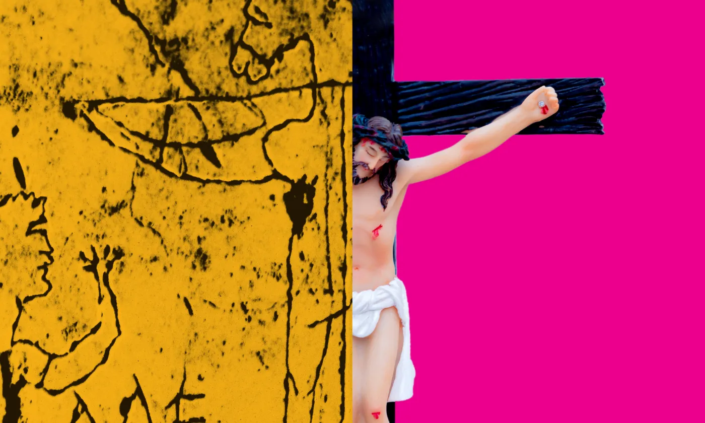 Affiche de l'exposition "Dieu & Fils. Archéologie d'une croyance." au Musée romain de Lausanne-Vidy © MRV – Design Unigraf.com/Libre de droits