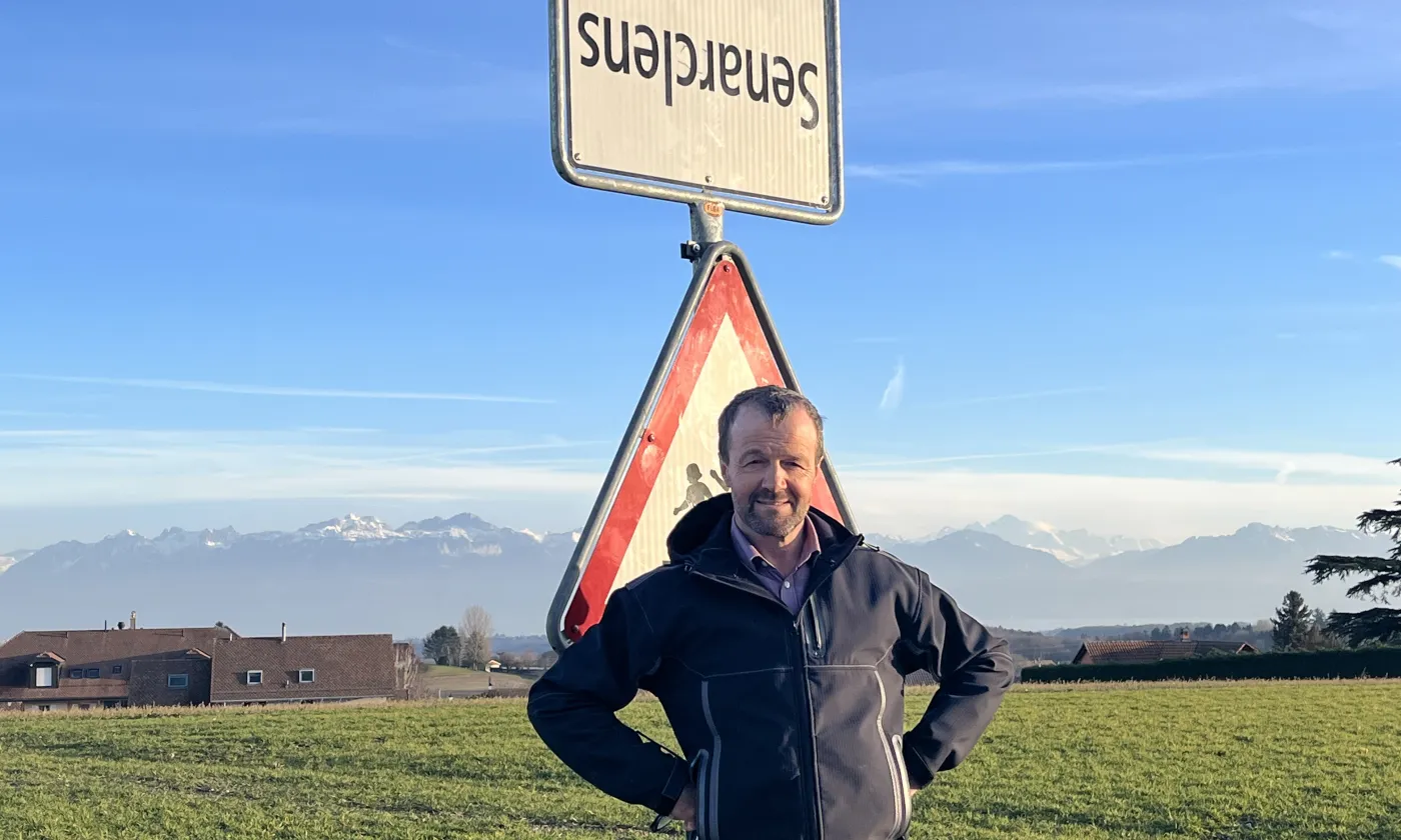 Jacky Pavillard, agriculteur à Senarclens ©Gabrielle Desarzens
